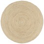 Alfombra de yute tejida a mano diseño espiral blanco 120 cm de vidaXL, Alfombras - Ref: Foro24-133717, Precio: 49,89 €, Descu...