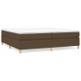 Estructura de cama tela marrón oscuro 200x200 cm de vidaXL, Camas y somieres - Ref: Foro24-3120988, Precio: 125,94 €, Descuen...