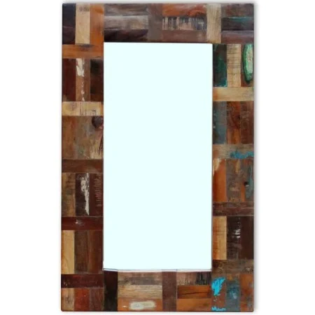 Espejo de madera maciza reciclada 80x50 cm de vidaXL, Espejos - Ref: Foro24-243329, Precio: 130,78 €, Descuento: %