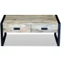Mesa de centro con 2 cajones madera maciza mango 100x60x40 cm de vidaXL, Mesas de centro - Ref: Foro24-243297, Precio: 284,27...