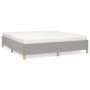 Estructura de cama gris claro tela 180x200 cm de vidaXL, Camas y somieres - Ref: Foro24-3120977, Precio: 163,06 €, Descuento: %