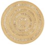 Alfombra hecha a mano de yute trenzado 120 cm de vidaXL, Alfombras - Ref: Foro24-133708, Precio: 44,21 €, Descuento: %