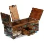 Mesa de centro baúl de madera maciza reciclada 80x40x35 cm de vidaXL, Mesas de centro - Ref: Foro24-243320, Precio: 371,59 €,...