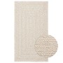 Alfombra ZIZUR apariencia yute interior exterior crema 60x110cm en Alfombras | Comprar online en Foru.es