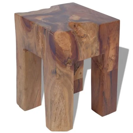 Taburete de madera maciza de teca de vidaXL, Taburetes y sillas plegables - Ref: Foro24-243471, Precio: 88,75 €, Descuento: %