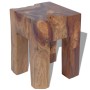 Taburete de madera maciza de teca de vidaXL, Taburetes y sillas plegables - Ref: Foro24-243471, Precio: 115,24 €, Descuento: %