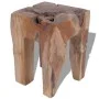 Taburete de madera maciza de teca de vidaXL, Taburetes y sillas plegables - Ref: Foro24-243471, Precio: 88,75 €, Descuento: %
