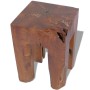 Taburete de madera maciza de teca de vidaXL, Taburetes y sillas plegables - Ref: Foro24-243471, Precio: 115,24 €, Descuento: %