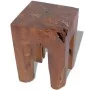 Taburete de madera maciza de teca de vidaXL, Taburetes y sillas plegables - Ref: Foro24-243471, Precio: 88,75 €, Descuento: %