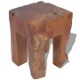 Taburete de madera maciza de teca de vidaXL, Taburetes y sillas plegables - Ref: Foro24-243471, Precio: 115,24 €, Descuento: %