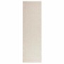 Alfombra ZIZUR apariencia yute interior exterior crema 80x250cm en Alfombras | Comprar online en Foru.es