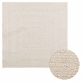 Alfombra ZIZUR apariencia yute interior exterior crema en Alfombras | Comprar online en Foru.es