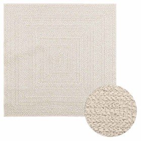 Alfombra ZIZUR apariencia yute interior exterior crema en Alfombras | Comprar online en Foru.es