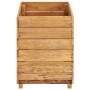 Arriate elevado madera de teca reciclada y acero 50x40x55 cm de vidaXL, Maceteros y jardineras - Ref: Foro24-47424, Precio: 9...