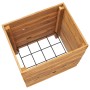 Arriate elevado madera de teca reciclada y acero 50x40x55 cm de vidaXL, Maceteros y jardineras - Ref: Foro24-47424, Precio: 9...