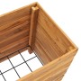Arriate elevado madera de teca reciclada y acero 50x40x55 cm de vidaXL, Maceteros y jardineras - Ref: Foro24-47424, Precio: 9...
