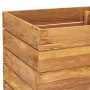Arriate elevado madera de teca reciclada y acero 50x40x55 cm de vidaXL, Maceteros y jardineras - Ref: Foro24-47424, Precio: 9...