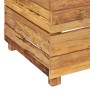 Arriate elevado madera de teca reciclada y acero 50x40x55 cm de vidaXL, Maceteros y jardineras - Ref: Foro24-47424, Precio: 9...