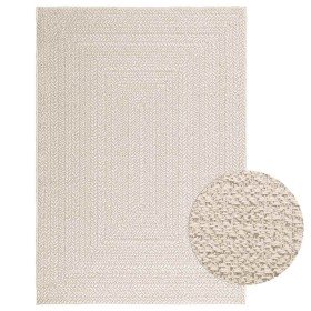 Alfombra ZIZUR apariencia yute interior exterior crema en Alfombras | Comprar online en Foru.es