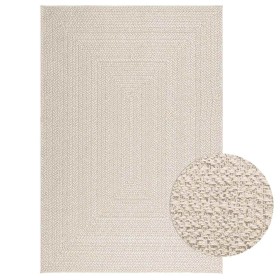 Alfombra ZIZUR apariencia yute interior exterior crema en Alfombras | Comprar online en Foru.es