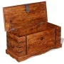 Cofre de almacenamiento de madera maciza de vidaXL, Baúles de almacenamiento - Ref: Foro24-244049, Precio: 206,99 €, Descuent...