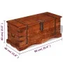 Cofre de almacenamiento de madera maciza de vidaXL, Baúles de almacenamiento - Ref: Foro24-244049, Precio: 206,99 €, Descuent...