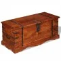 Cofre de almacenamiento de madera maciza de vidaXL, Baúles de almacenamiento - Ref: Foro24-244049, Precio: 206,99 €, Descuent...