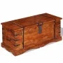 Cofre de almacenamiento de madera maciza de vidaXL, Baúles de almacenamiento - Ref: Foro24-244049, Precio: 206,99 €, Descuent...