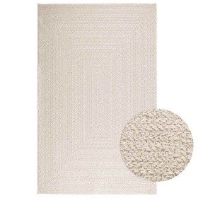 Alfombra ZIZUR apariencia yute interior exterior crema en Alfombras | Comprar online en Foru.es