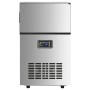 Máquina de hacer cubitos de hielo plateada 45 kg/24 h de vidaXL, Máquinas de hielo - Ref: Foro24-153682, Precio: 415,72 €, De...