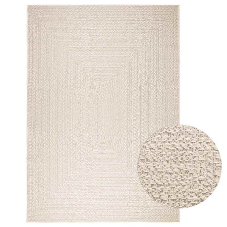 Alfombra ZIZUR apariencia yute interior exterior crema en Alfombras | Comprar online en Foru.es