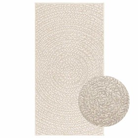 Alfombra ZIZUR apariencia yute interior exterior crema 60x110cm en Alfombras | Comprar online en Foru.es