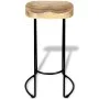Taburetes de barra de cocina 2 unidades madera maciza de mango de vidaXL, Taburetes de cocina - Ref: Foro24-244010, Precio: 1...
