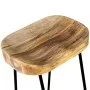 Taburetes de barra de cocina 2 unidades madera maciza de mango de vidaXL, Taburetes de cocina - Ref: Foro24-244010, Precio: 1...