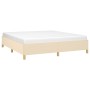 Estructura de cama tela color crema 180x200 cm de vidaXL, Camas y somieres - Ref: Foro24-3120982, Precio: 139,97 €, Descuento: %