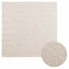 Alfombra ZIZUR apariencia yute interior exterior crema en Alfombras | Comprar online en Foru.es