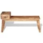 Bench with drawer solid mango wood 120x36x60 cm by vidaXL, Benches for halls and storage - Ref: Foro24-243461, Price: 211,08 ...