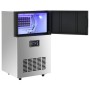 Máquina de hacer cubitos de hielo plateada 45 kg/24 h de vidaXL, Máquinas de hielo - Ref: Foro24-153682, Precio: 415,72 €, De...