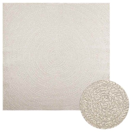 Alfombra ZIZUR apariencia yute interior exterior crema en Alfombras | Comprar online en Foru.es
