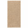 Alfombra ZIZUR apariencia yute interior exterior beige 60x110cm en Alfombras | Comprar online en Foru.es