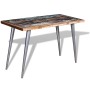 Mesa de comedor de madera maciza reciclada 120x60x76 cm de vidaXL, Mesas de cocina y de comedor - Ref: Foro24-244242, Precio:...