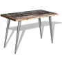 Mesa de comedor de madera maciza reciclada 120x60x76 cm de vidaXL, Mesas de cocina y de comedor - Ref: Foro24-244242, Precio:...