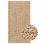 Alfombra ZIZUR apariencia yute interior exterior beige 80x150cm en Alfombras | Comprar online en Foru.es