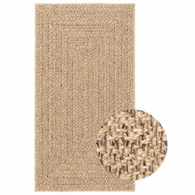 Alfombra ZIZUR apariencia yute interior exterior beige 80x150cm en Alfombras | Comprar online en Foru.es