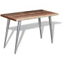 Mesa de comedor de madera maciza reciclada 120x60x76 cm de vidaXL, Mesas de cocina y de comedor - Ref: Foro24-244242, Precio:...