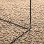 Alfombra ZIZUR apariencia yute interior exterior beige 80x150cm en Alfombras | Comprar online en Foru.es