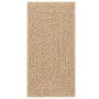 Alfombra ZIZUR apariencia yute interior exterior beige 80x250cm en Alfombras | Comprar online en Foru.es