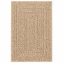 Alfombra ZIZUR aspecto yute interior/exterior beige 120x120 cm en Alfombras | Comprar online en Foru.es