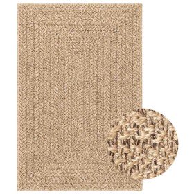 Alfombra ZIZUR aspecto yute interior/exterior beige 140x200 cm en Alfombras | Comprar online en Foru.es