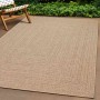 Alfombra ZIZUR aspecto yute interior/exterior beige 240x240 cm en Alfombras | Comprar online en Foru.es